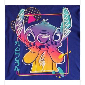 Disney Parks  Lilo Stitch Purple Long Sleeve T-Shirt Tokyo Asia M‎ Womans